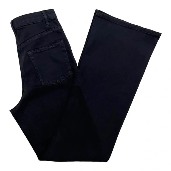 Aritzia Wilfred Free Twostep Flare Leg High Waisted Jeans Black Women’s Size 6 - Picture 7 of 13